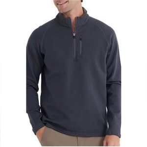 Free Fly | Bamboo Heritage Fleece Quarter Zip | Graphite‎ | Men’s Size Small